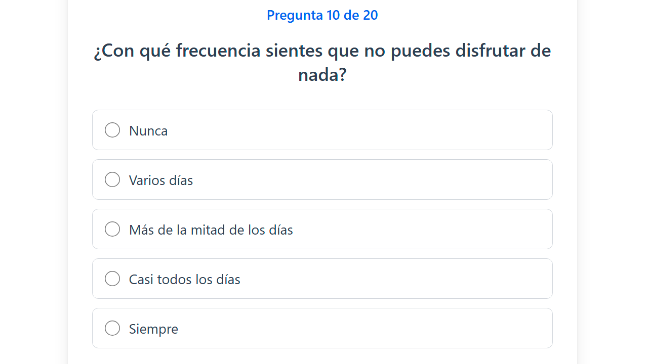 Test de Depresión