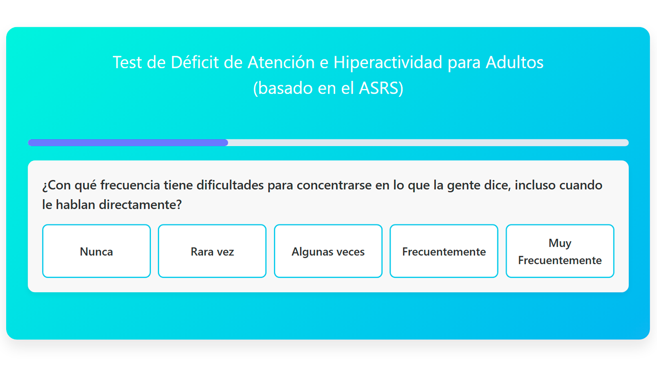 Test del Trastorno de Déficit de Atención e Hiperactividad